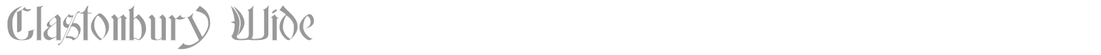 Glastonbury font preview